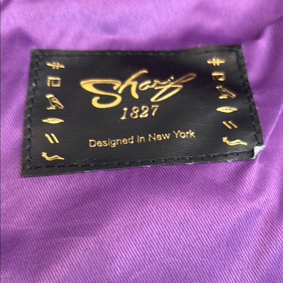 Sharif Red and Gold Crossbody Bag with Lion Doorknocker and Dustbag - Picture 2 of 11